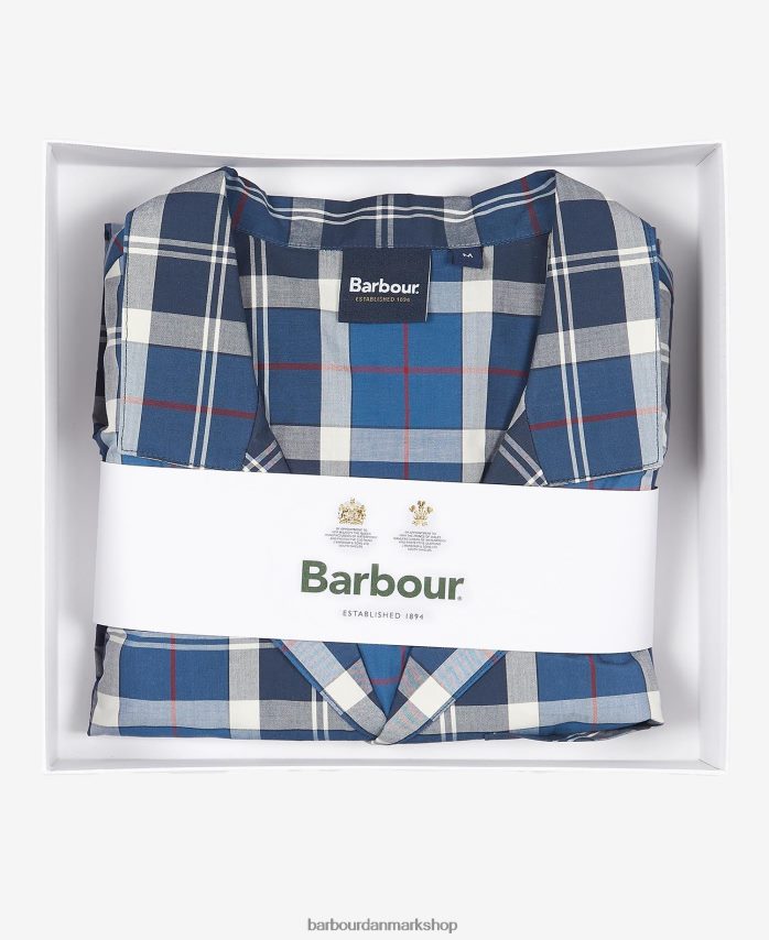 sommer navy tartan carlisle pj sæt BR2BR21244 Mænd Barbour tøj