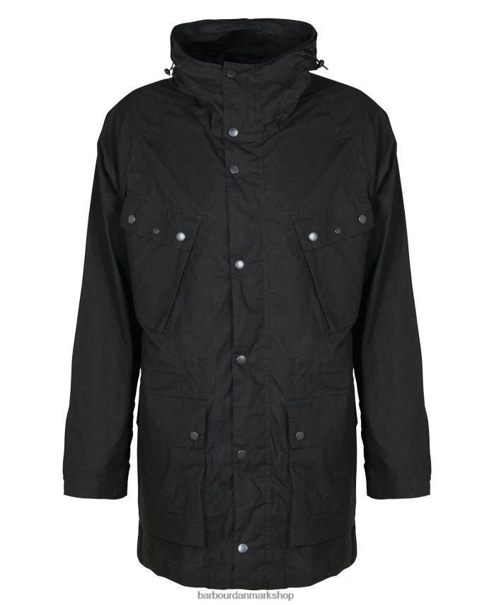 klassisk sort deal afslappet parka frakke BR2BR2176 Mænd Barbour tøj