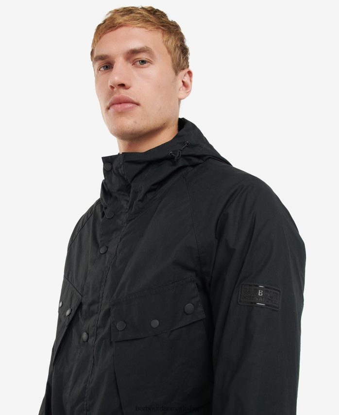 klassisk sort deal afslappet parka frakke BR2BR2176 Mænd Barbour tøj