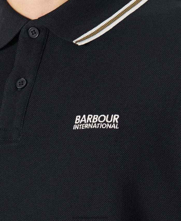 arkiv oliven rytter tippet poloshirt BR2BR2646 Mænd Barbour tøj