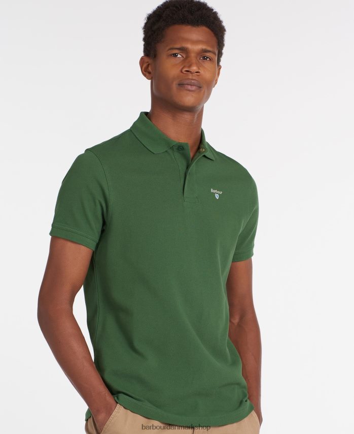 atlantisk blå sports polo shirt BR2BR2567 Mænd Barbour tøj