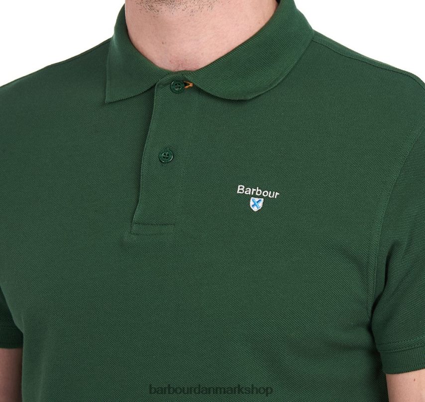 atlantisk blå sports polo shirt BR2BR2567 Mænd Barbour tøj
