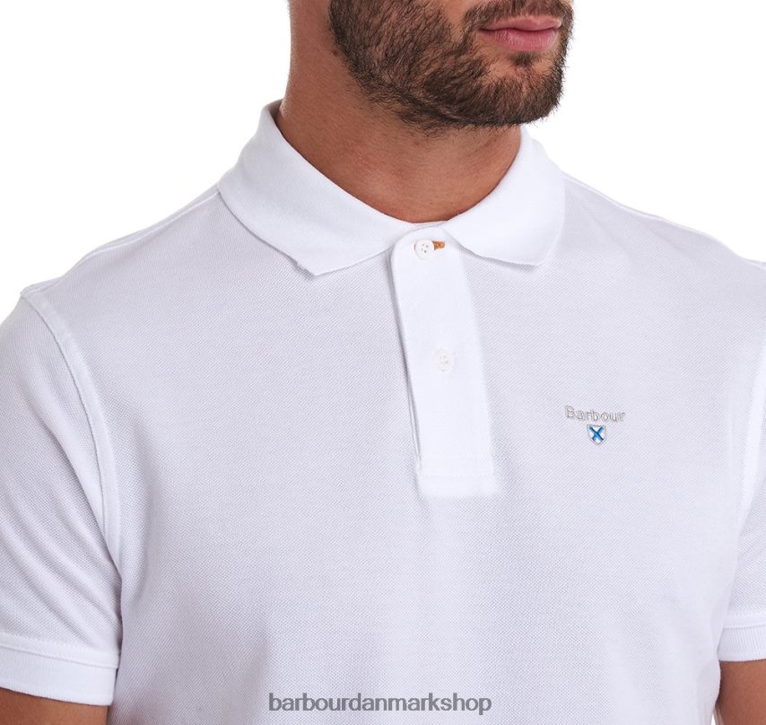 atlantisk blå sports polo shirt BR2BR2576 Mænd Barbour tøj