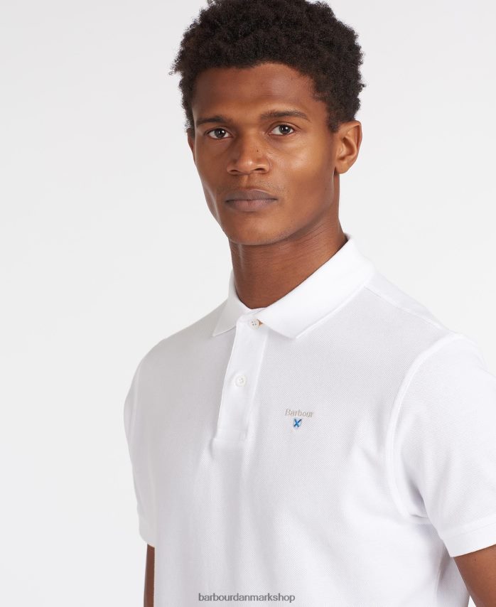 atlantisk blå sports polo shirt BR2BR2576 Mænd Barbour tøj