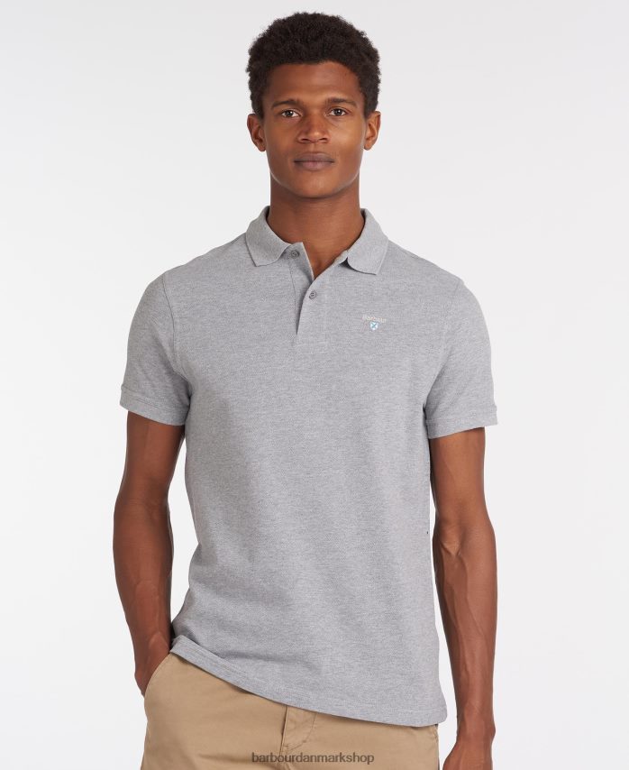 atlantisk blå sports polo shirt BR2BR2578 Mænd Barbour tøj