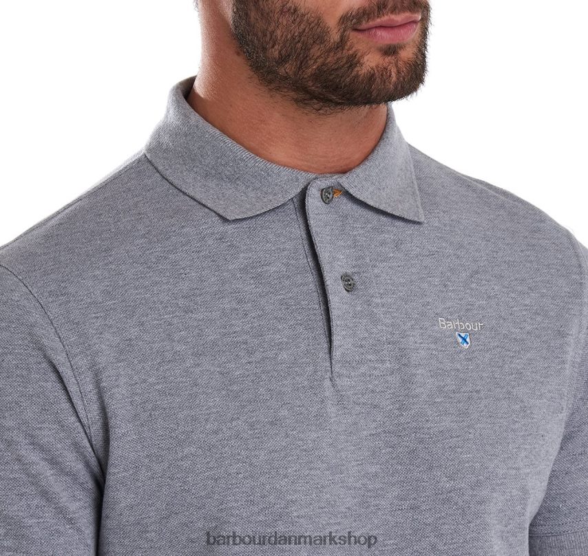 atlantisk blå sports polo shirt BR2BR2578 Mænd Barbour tøj