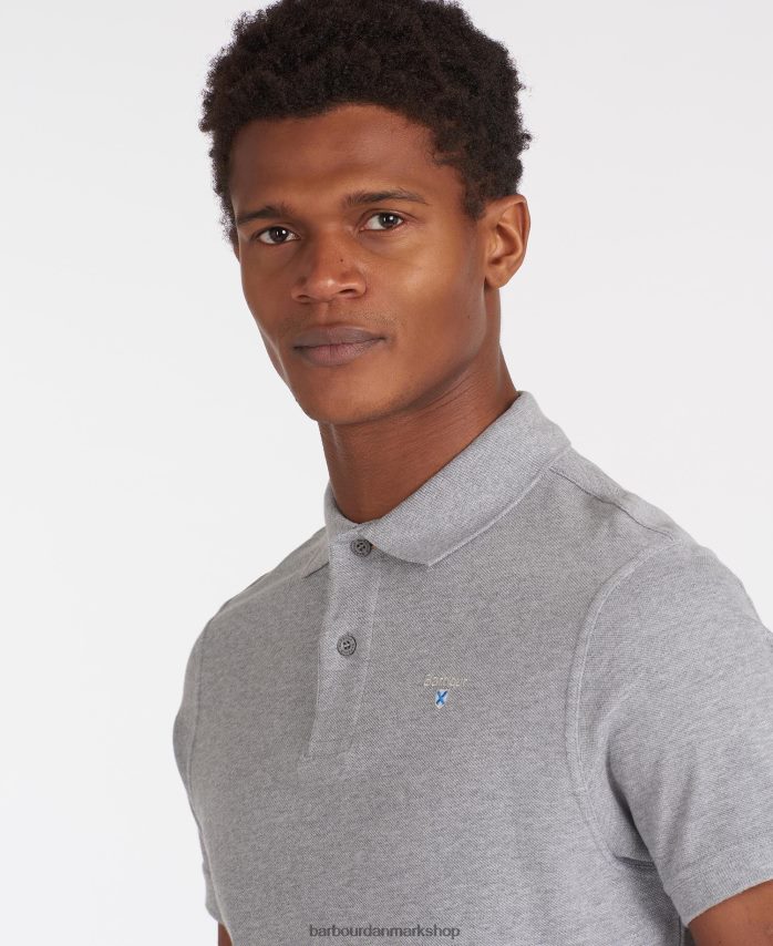 atlantisk blå sports polo shirt BR2BR2578 Mænd Barbour tøj