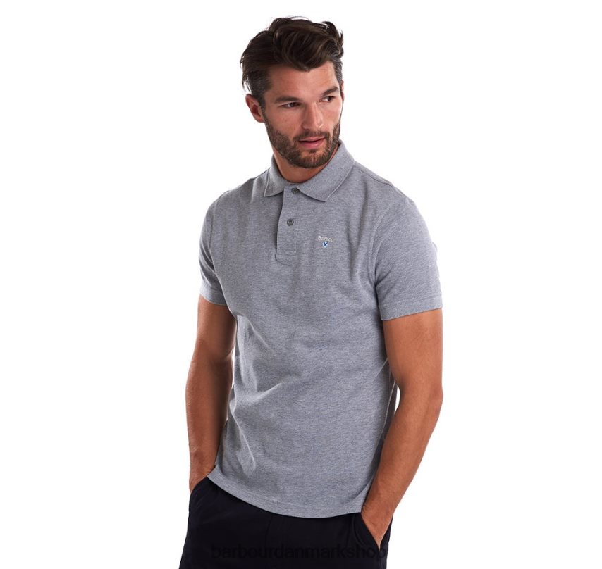 atlantisk blå sports polo shirt BR2BR2578 Mænd Barbour tøj