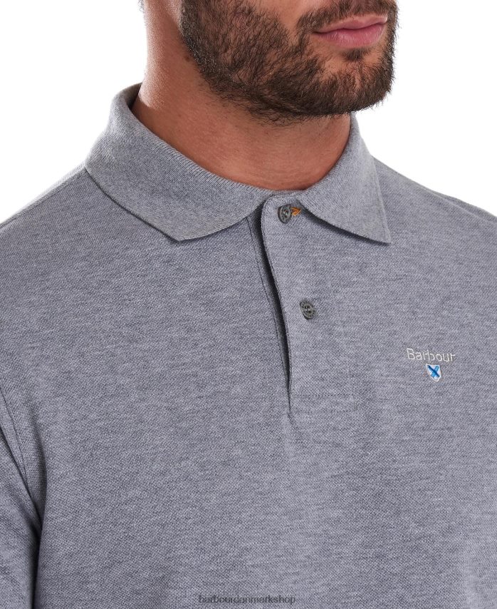 atlantisk blå sports polo shirt BR2BR2578 Mænd Barbour tøj