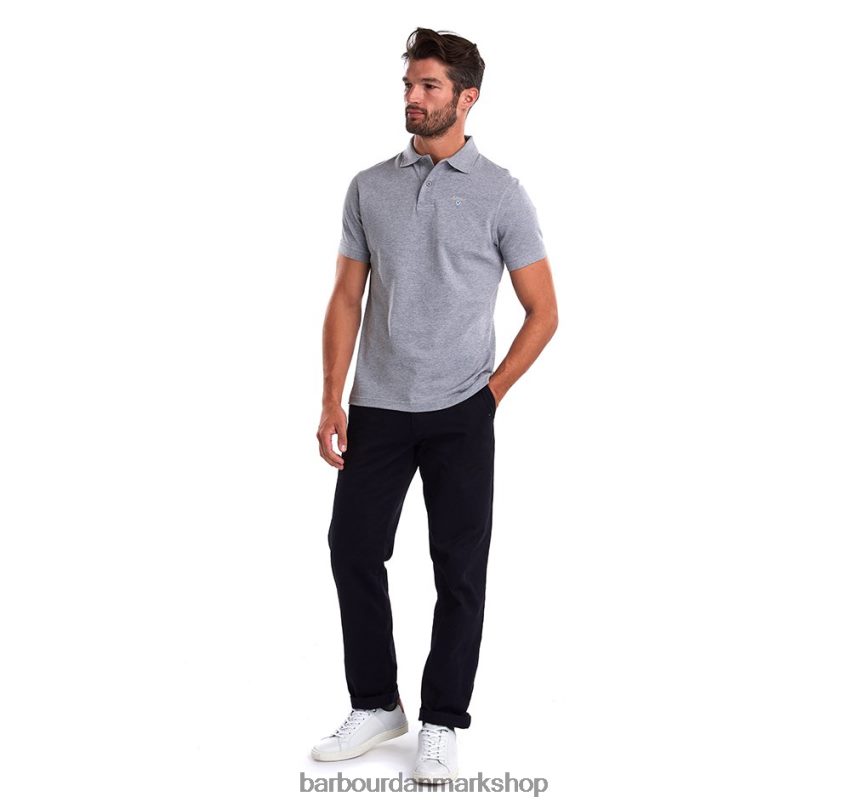 atlantisk blå sports polo shirt BR2BR2578 Mænd Barbour tøj