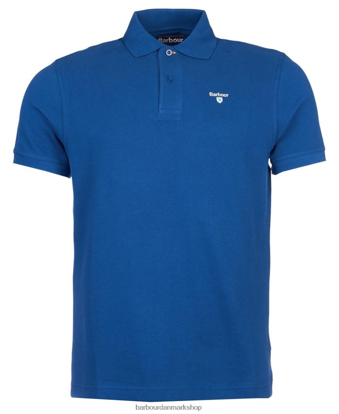 atlantisk blå sports polo shirt BR2BR2580 Mænd Barbour tøj