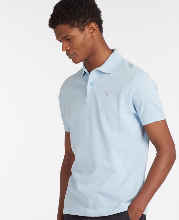 atlantisk blå sports polo shirt BR2BR2605 Mænd Barbour tøj