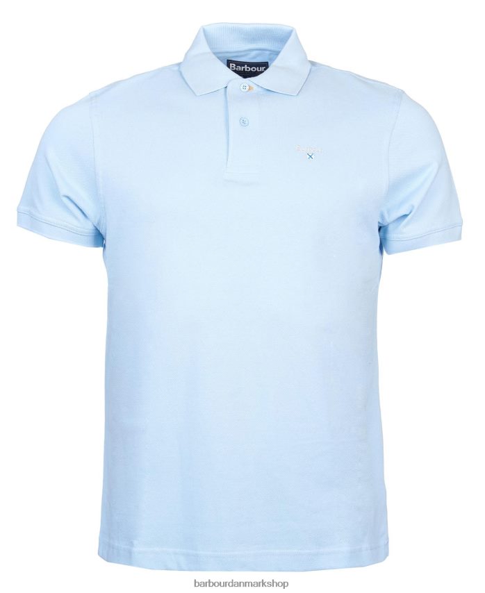 atlantisk blå sports polo shirt BR2BR2605 Mænd Barbour tøj