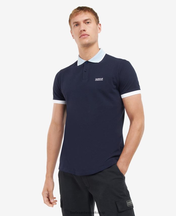 blå horisont howall poloshirt BR2BR2660 Mænd Barbour tøj