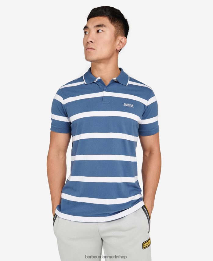 blå horisont/hvid cobain stribet poloshirt BR2BR2677 Mænd Barbour tøj