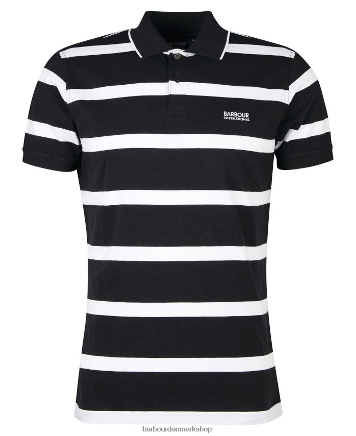 blå horisont/hvid cobain stribet poloshirt BR2BR2692 Mænd Barbour tøj