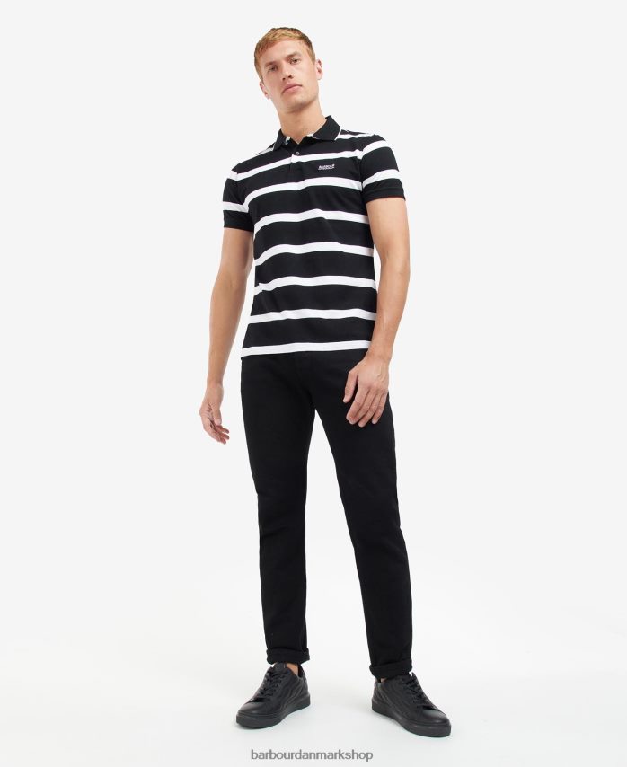 blå horisont/hvid cobain stribet poloshirt BR2BR2692 Mænd Barbour tøj