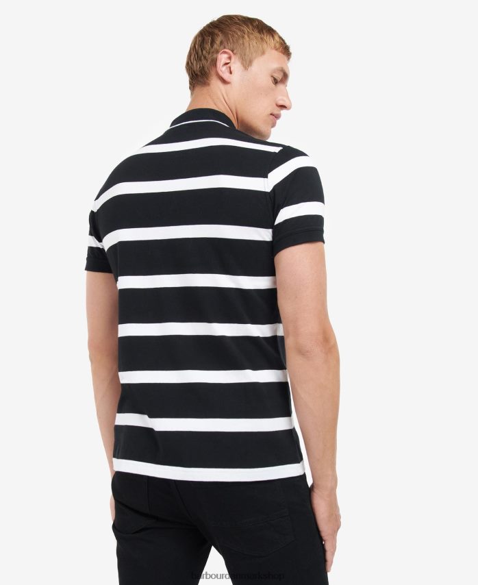 blå horisont/hvid cobain stribet poloshirt BR2BR2692 Mænd Barbour tøj