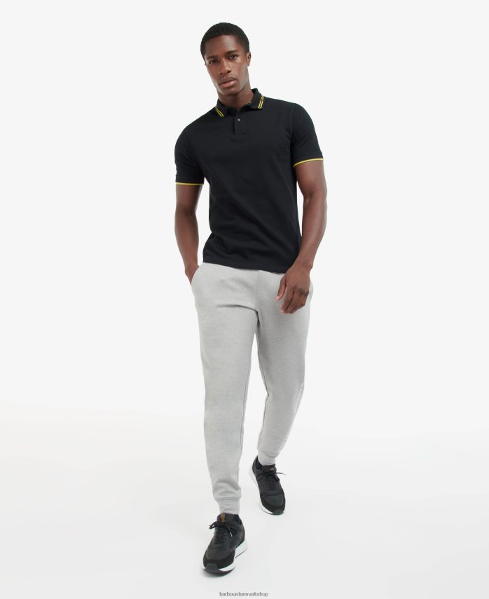 blæk bates poloshirt BR2BR2704 Mænd Barbour tøj