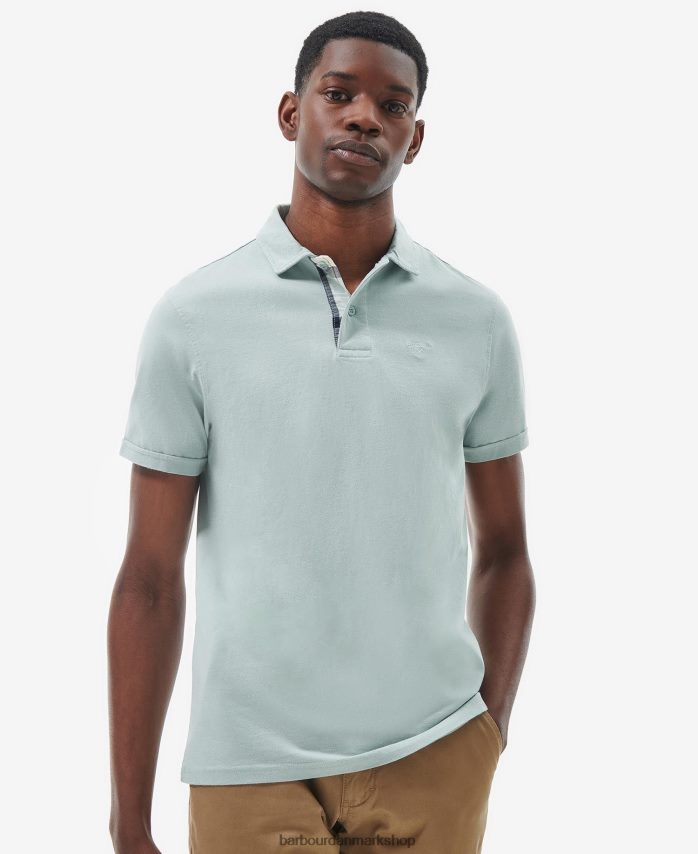 blå kridt kirkhill poloshirt BR2BR2620 Mænd Barbour tøj
