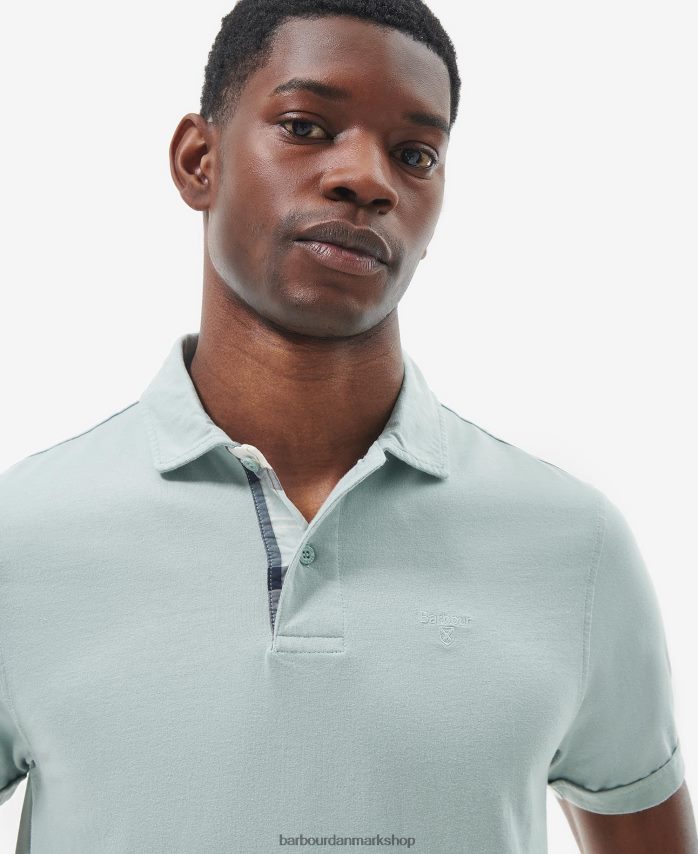 blå kridt kirkhill poloshirt BR2BR2620 Mænd Barbour tøj