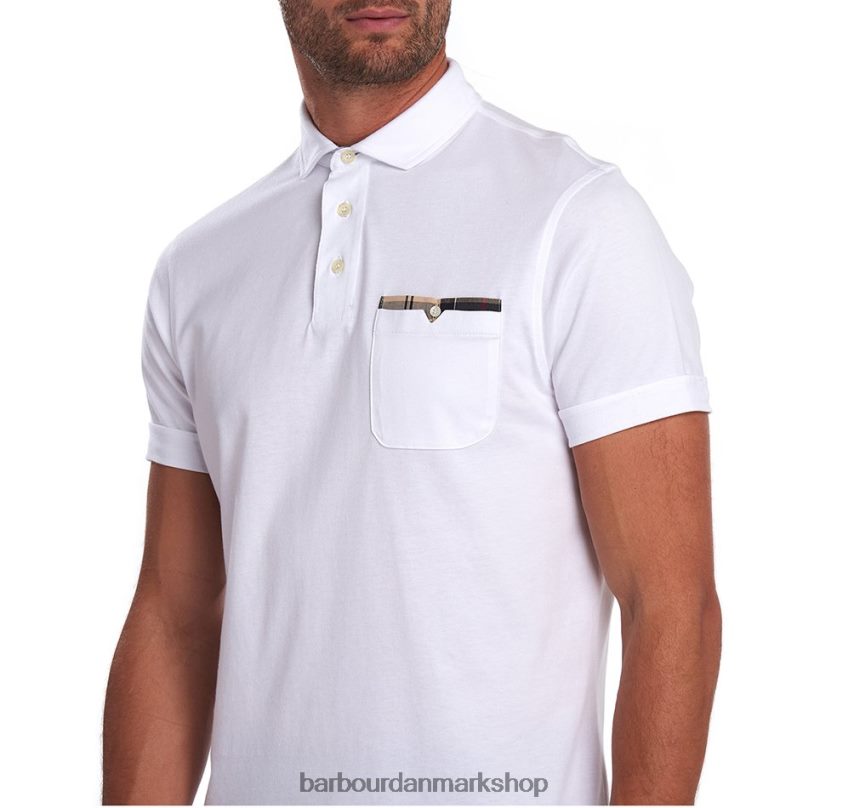 blåt stål corpatch poloshirt BR2BR2624 Mænd Barbour tøj