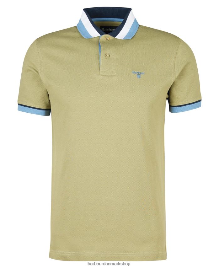 bleget oliven finkle poloshirt BR2BR2648 Mænd Barbour tøj