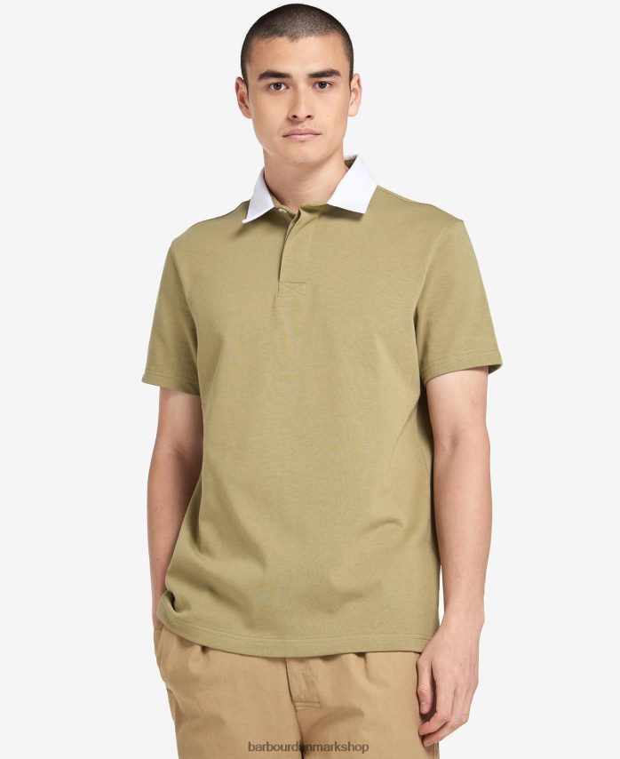 bleget oliven wilson poloshirt BR2BR2703 Mænd Barbour tøj