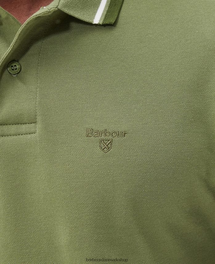 brændt oliven otterburn poloshirt BR2BR2553 Mænd Barbour tøj