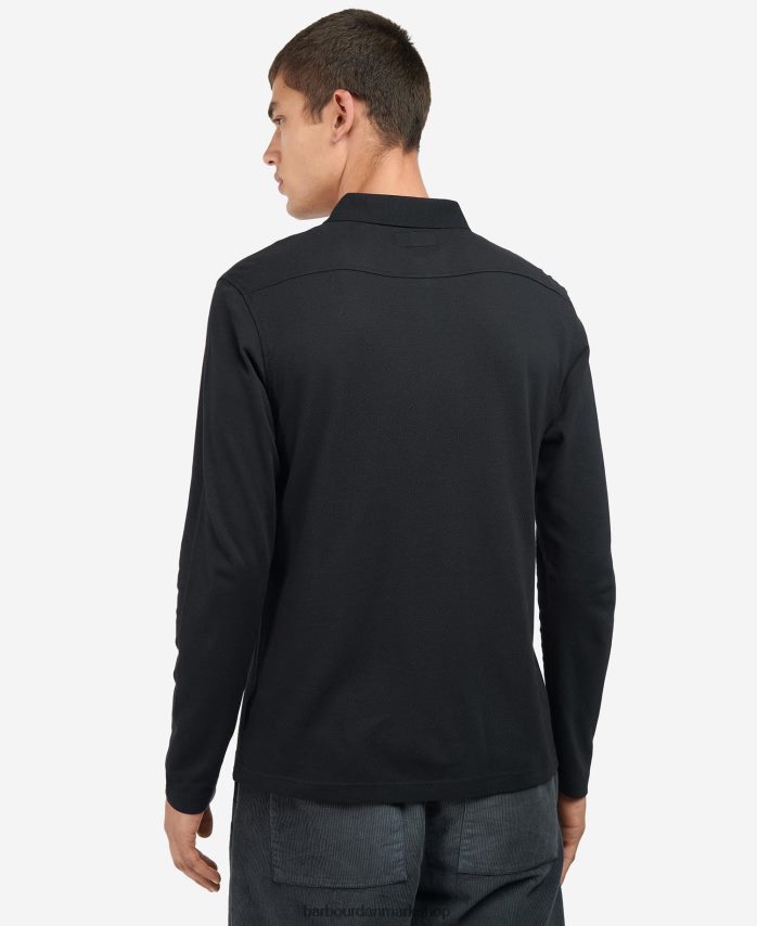 dk bordeaux adie langærmet poloshirt BR2BR2678 Mænd Barbour tøj