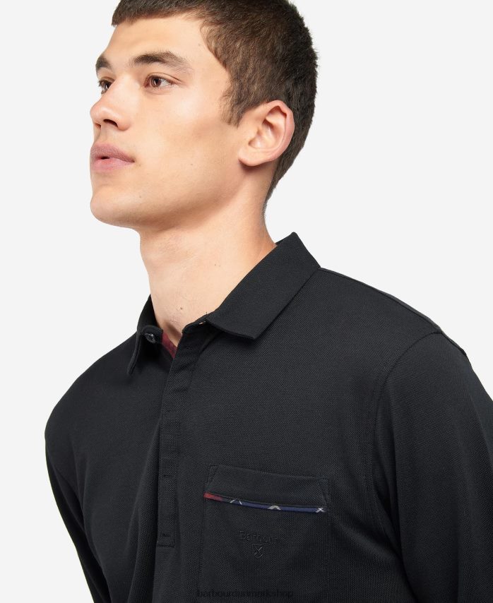 dk bordeaux adie langærmet poloshirt BR2BR2678 Mænd Barbour tøj