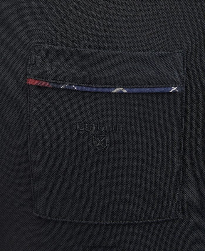dk bordeaux adie langærmet poloshirt BR2BR2678 Mænd Barbour tøj