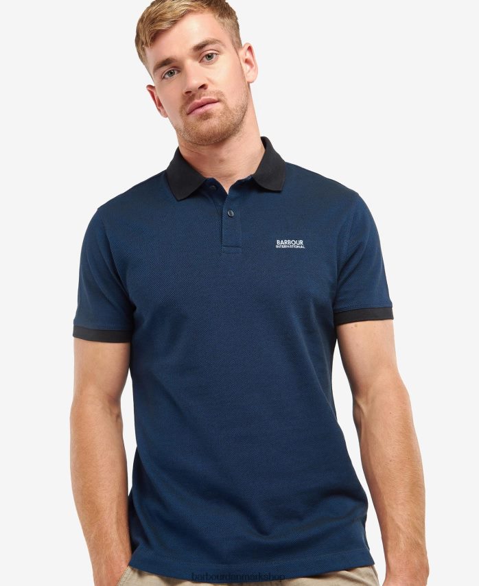 dyb blå Milton poloshirt BR2BR2733 Mænd Barbour tøj