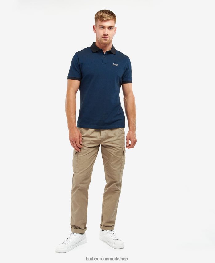 dyb blå Milton poloshirt BR2BR2733 Mænd Barbour tøj