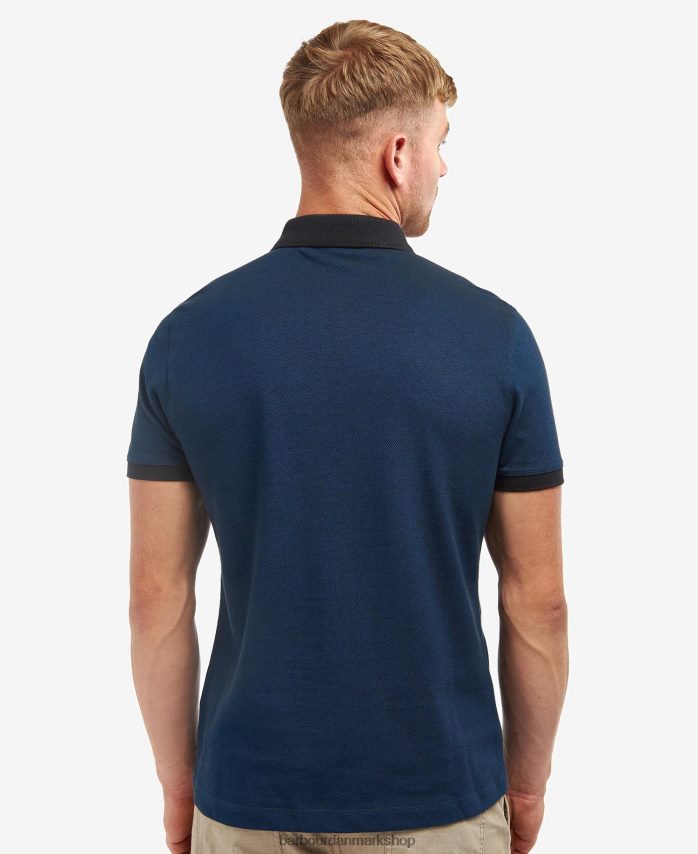 dyb blå Milton poloshirt BR2BR2733 Mænd Barbour tøj