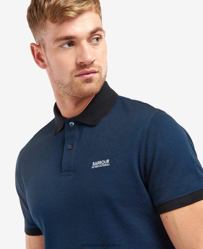 dyb blå Milton poloshirt BR2BR2733 Mænd Barbour tøj