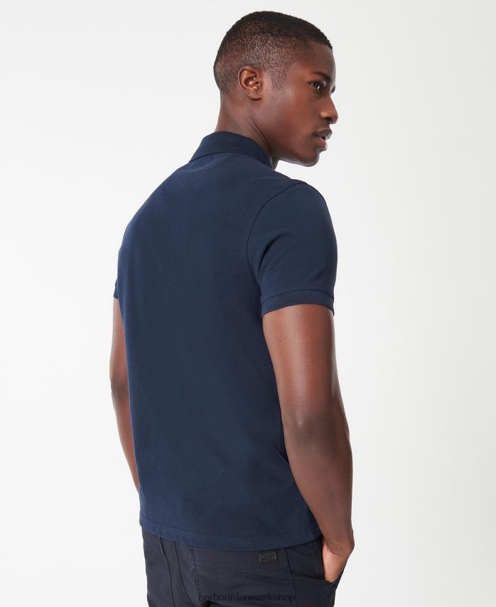 dyb blå international poloshirt international vigtig BR2BR2596 Mænd Barbour tøj