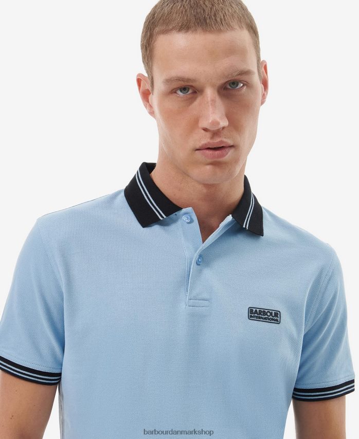 falmet blå tracker poloshirt BR2BR2670 Mænd Barbour tøj