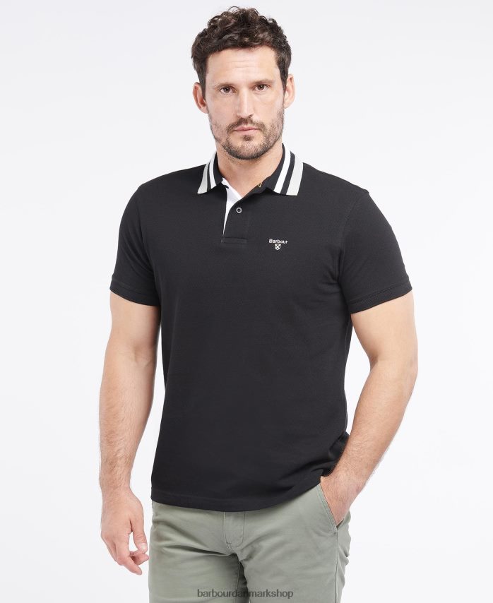 flåde hawkeswater poloshirt med tip BR2BR2699 Mænd Barbour tøj
