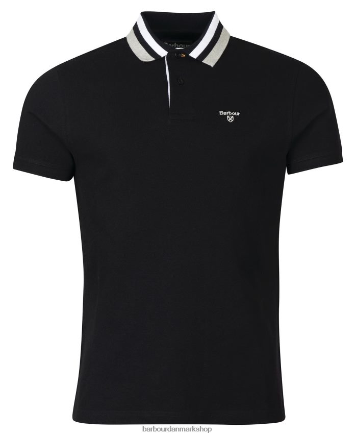 flåde hawkeswater poloshirt med tip BR2BR2699 Mænd Barbour tøj
