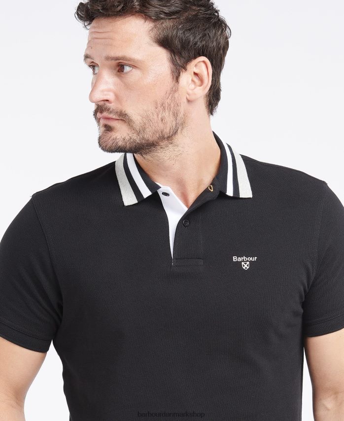 flåde hawkeswater poloshirt med tip BR2BR2699 Mænd Barbour tøj