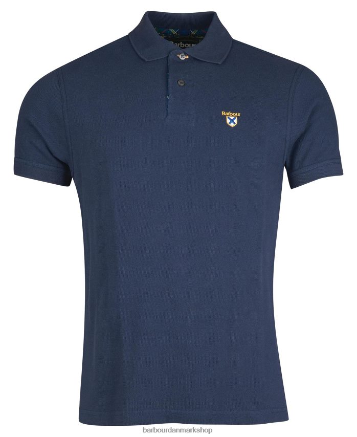 grå mergel samfund poloshirt BR2BR2601 Mænd Barbour tøj
