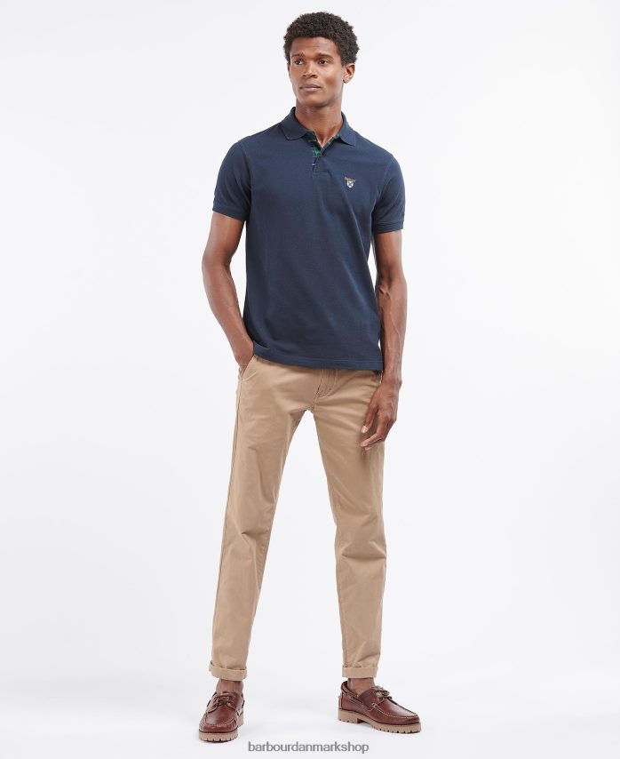 grå mergel samfund poloshirt BR2BR2601 Mænd Barbour tøj