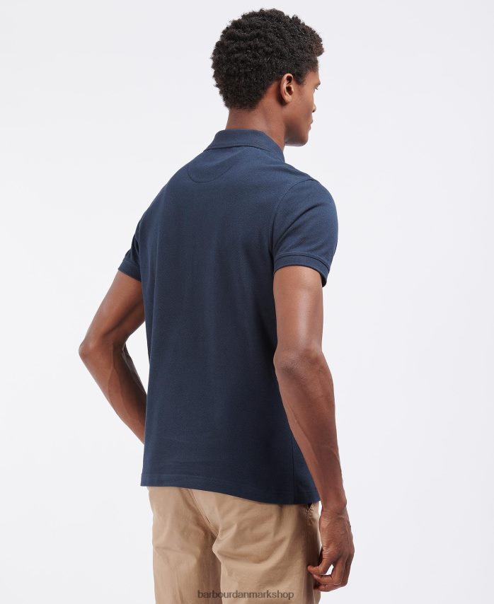 grå mergel samfund poloshirt BR2BR2601 Mænd Barbour tøj