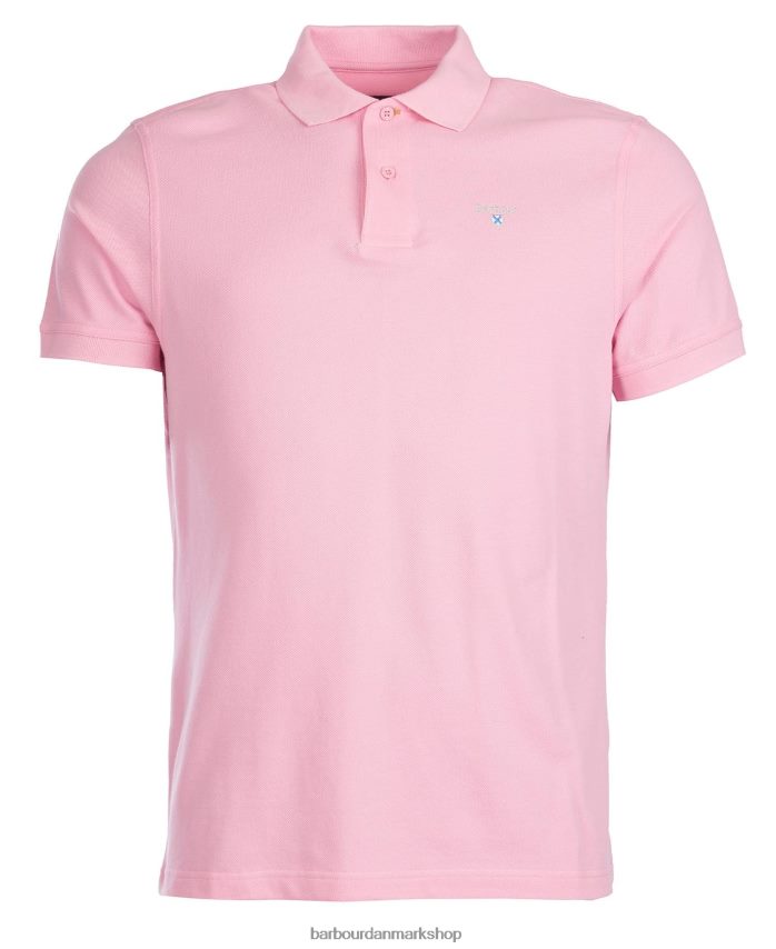 grå mergel sports polo shirt BR2BR2546 Mænd Barbour tøj