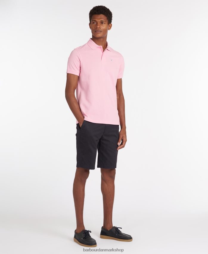 grå mergel sports polo shirt BR2BR2546 Mænd Barbour tøj