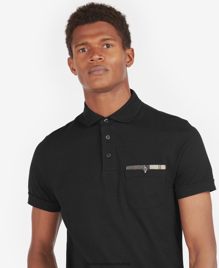 grå mergel/sten corpatch poloshirt BR2BR2554 Mænd Barbour tøj