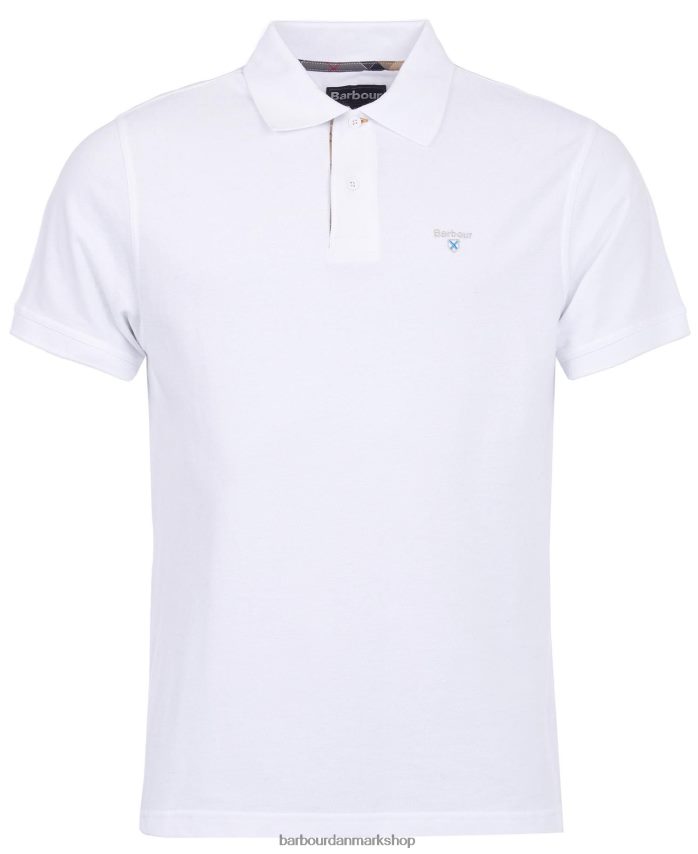 grå mergel tartan poloshirt pique BR2BR2551 Mænd Barbour tøj