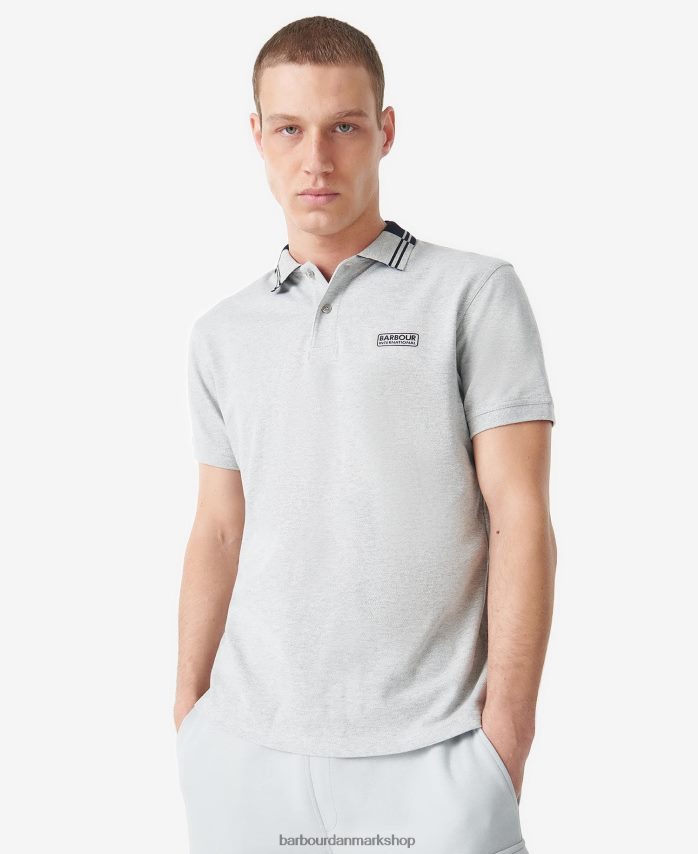 grå mergel ziggy poloshirt BR2BR2676 Mænd Barbour tøj