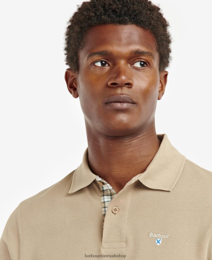 himmel mergel/kjole tartan pique poloshirt BR2BR2600 Mænd Barbour tøj
